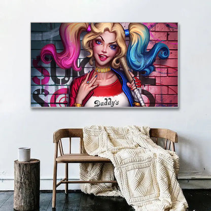 HD Suicide Squad Oil Painting Wall Art Poster Print