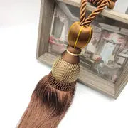 Braided Tassel Tiebacks for Window Curtains (1 Pair)