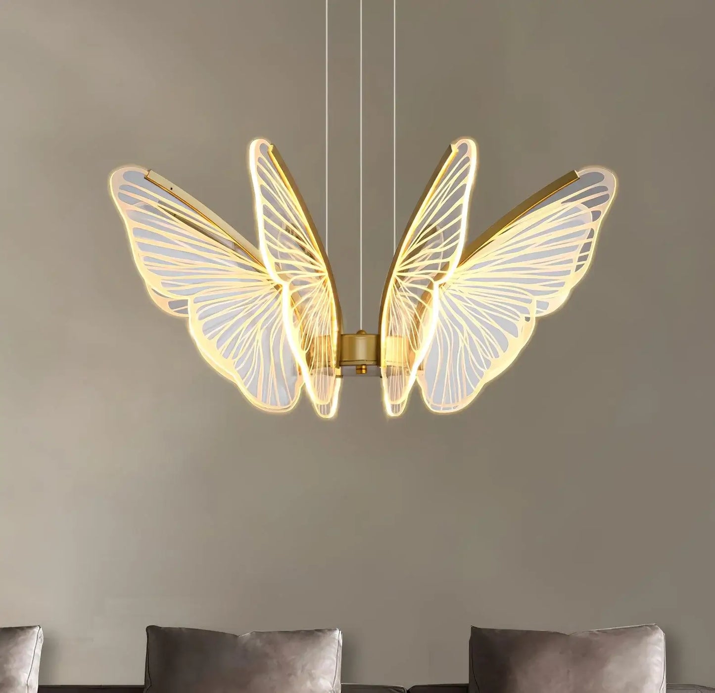 Orchid Petal Glow Chandelier