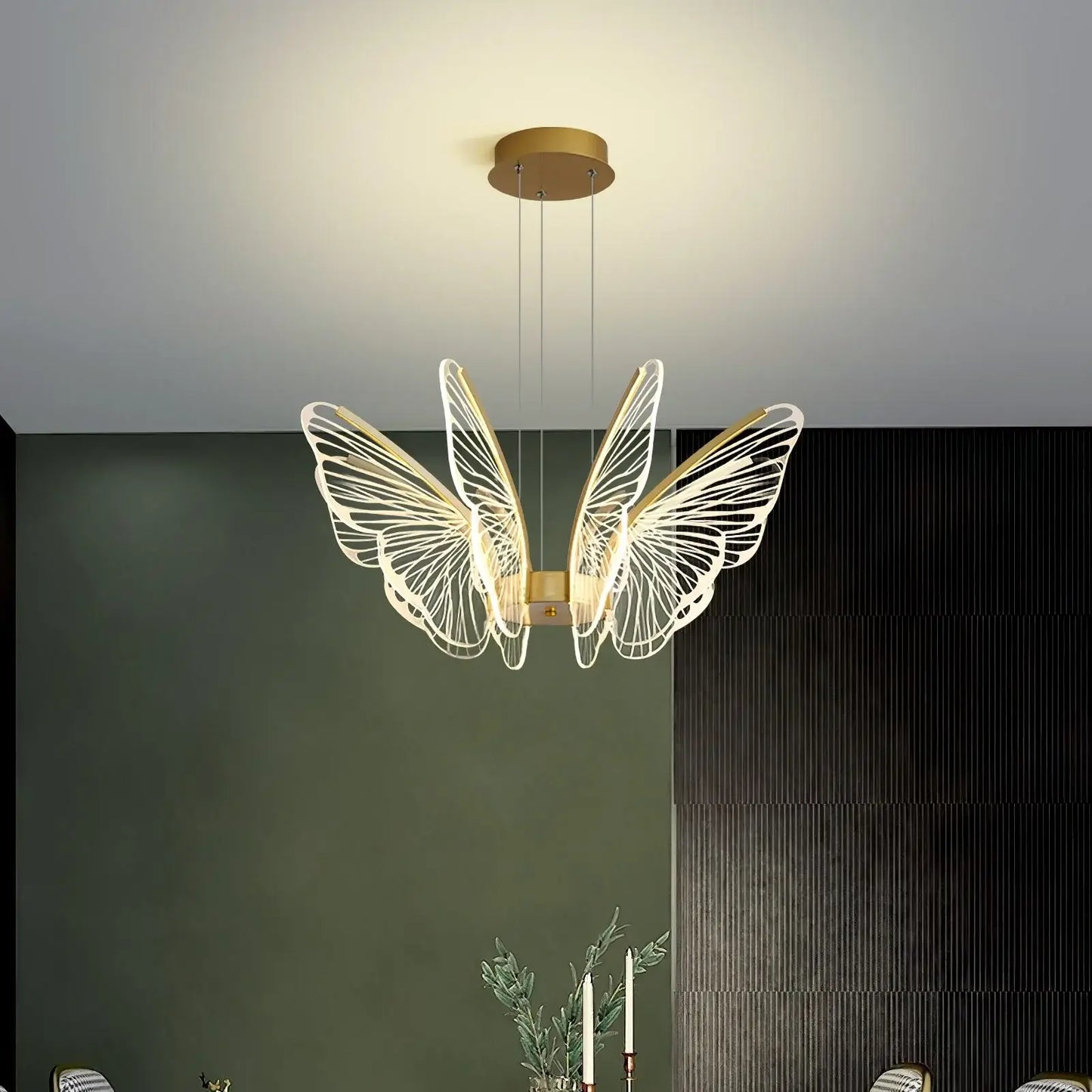 Orchid Petal Glow Chandelier