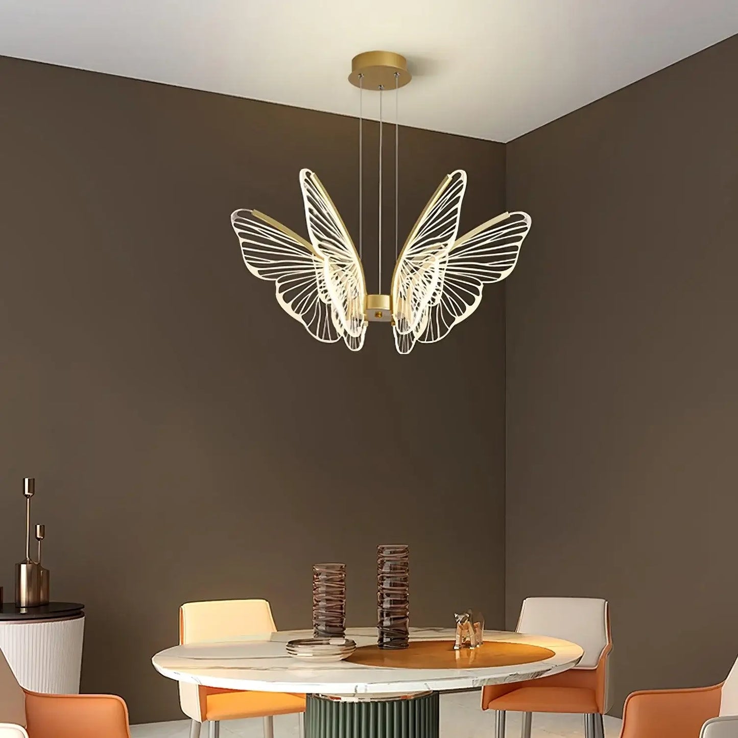 Orchid Petal Glow Chandelier