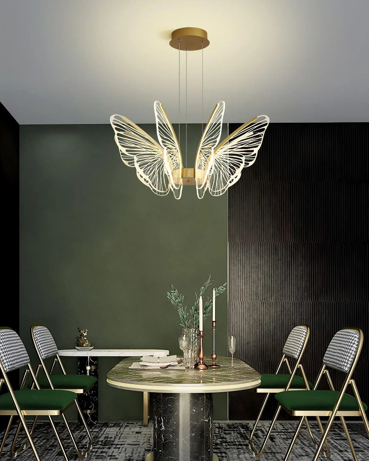 Orchid Petal Glow Chandelier