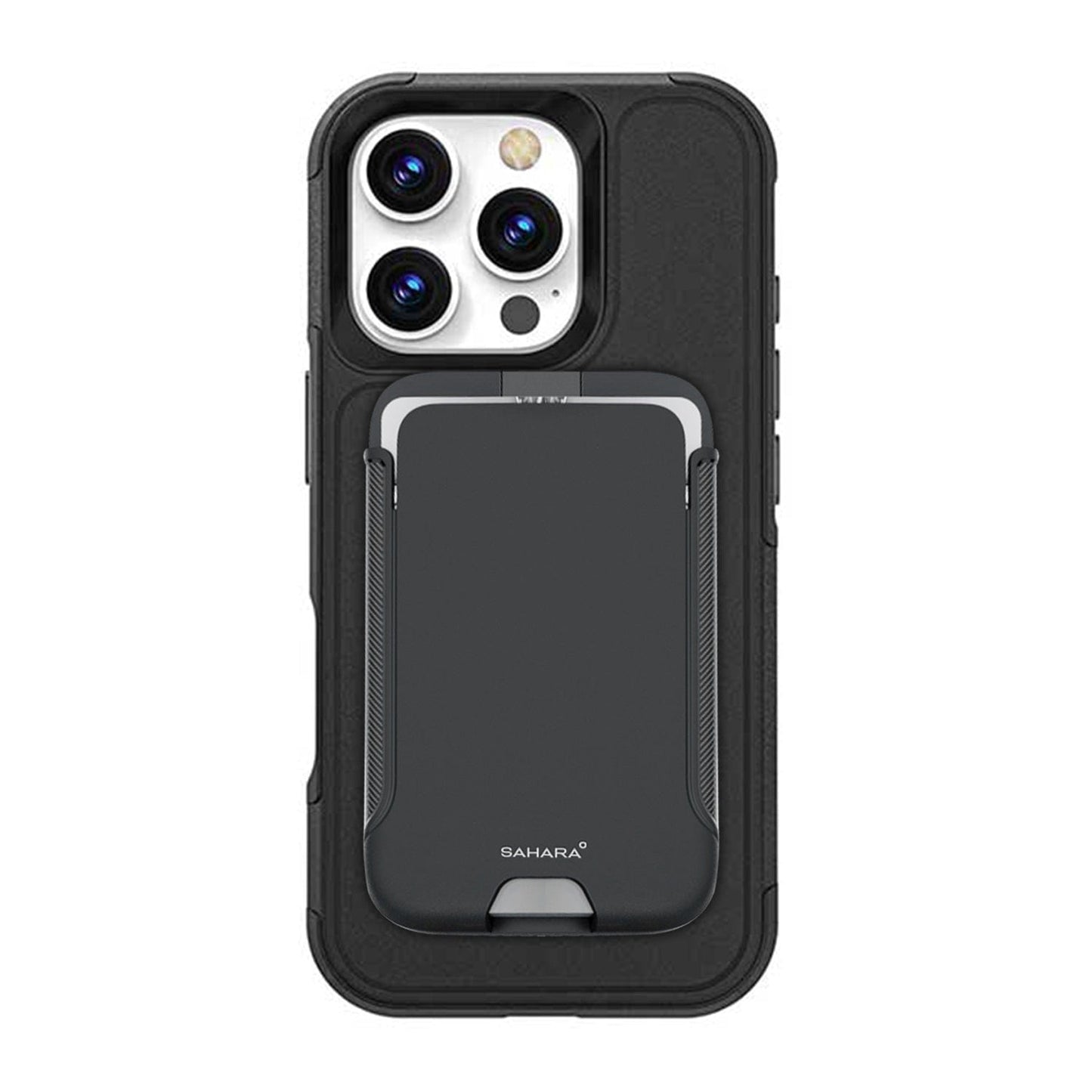 iPhone 16 Pro Max Rugged Wallet Case with Kickstand - MagSafe, Card Holder | Raider Series