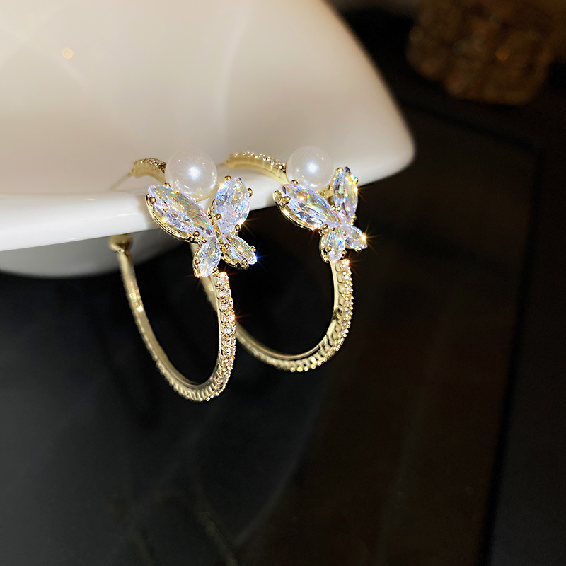 Silver Pin Earrings