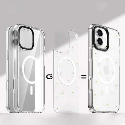 iPhone 16 Plus Floral Design Case with Swappable Back - Wireless Charging | Inspire Series