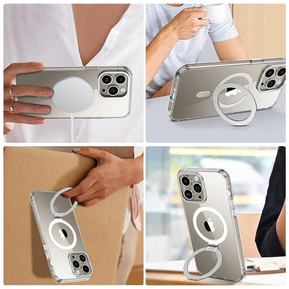 iPhone 15 Pro Clear Kickstand Case with MagSafe | Venture Series