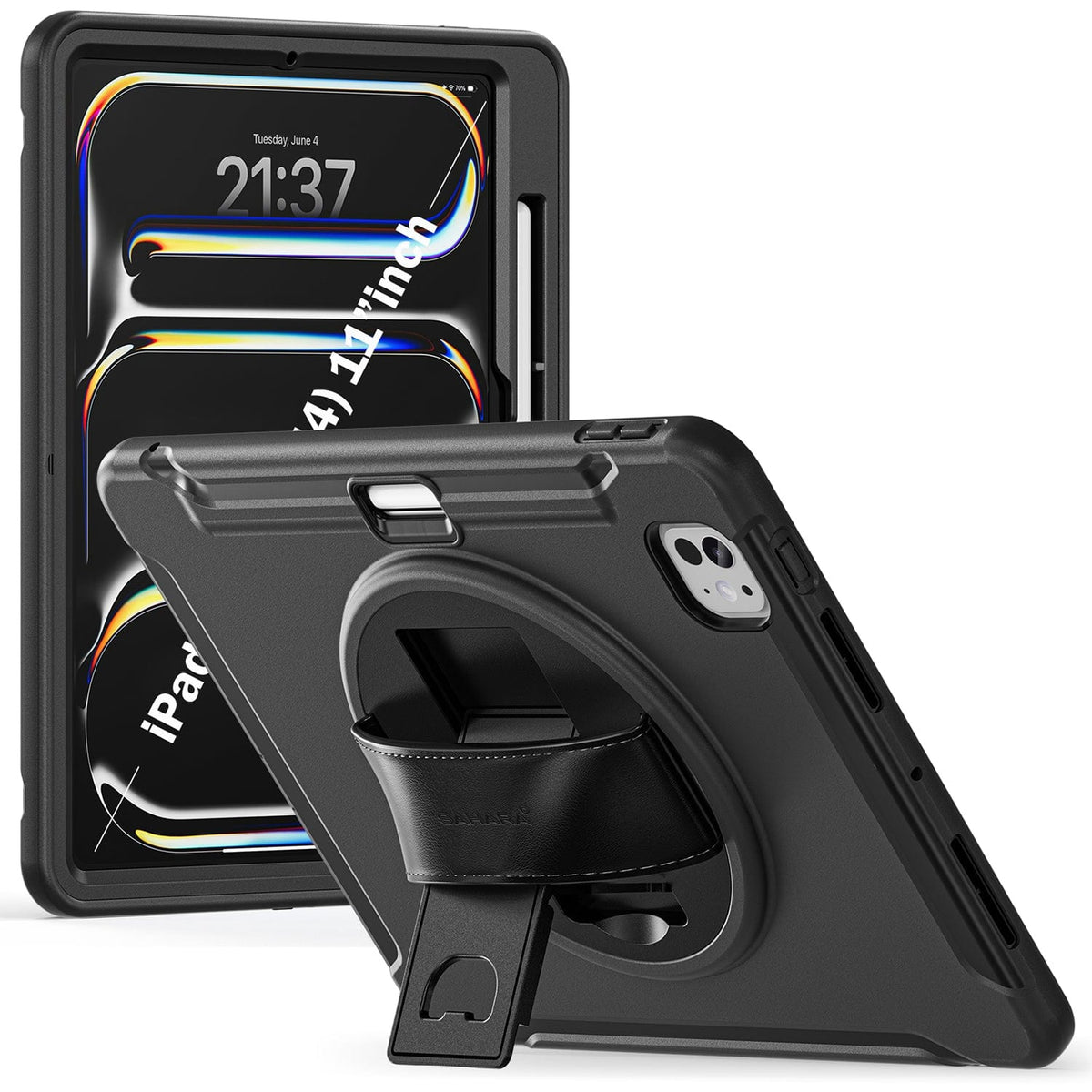 iPad Pro 11-inch (M4 2024 / M5 2025) Case - Heavy-Duty with Hand Strap | Raider Series