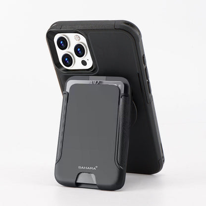 iPhone 16 Pro Max Rugged Wallet Case with Kickstand - MagSafe, Card Holder | Raider Series