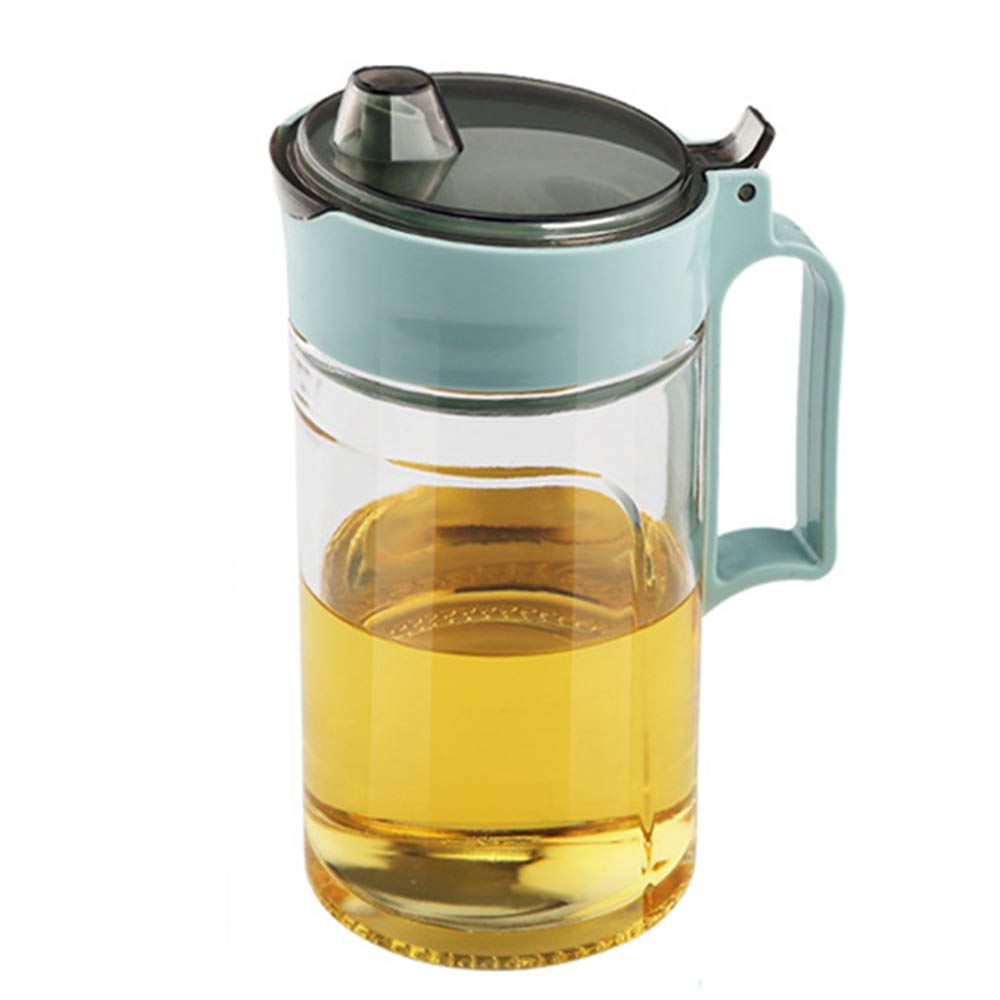 TENTA KITCHEN Olive Oil Vinegar Syrups Bottle Dispenser Cruet - 650ml(22Oz) Oil Bottle Glass With No Drip Plastic Bottle Spout And Protective Cap