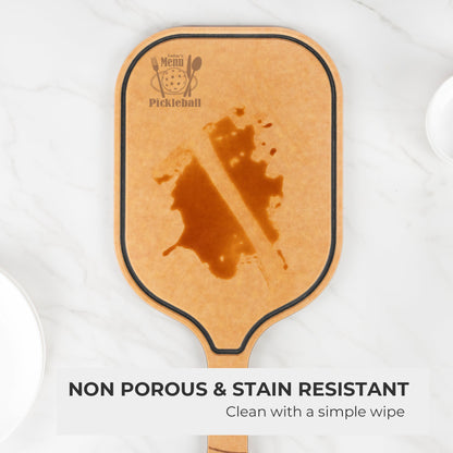 Pickleball Charcuterie Cutting Board -"Today's Menu: Pickleball"