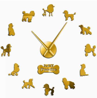 3D Mirror-Effect Wall Clock