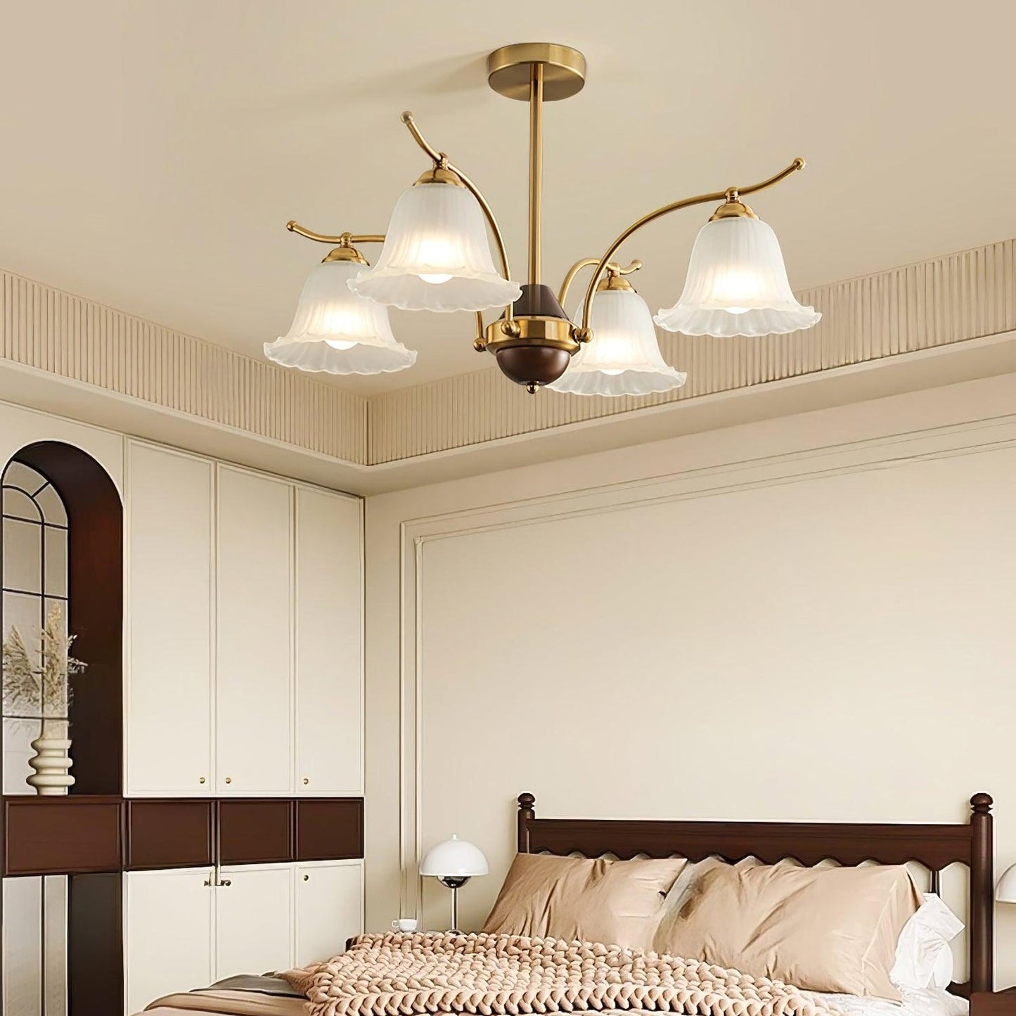 Flora Brass Elegance Chandelier