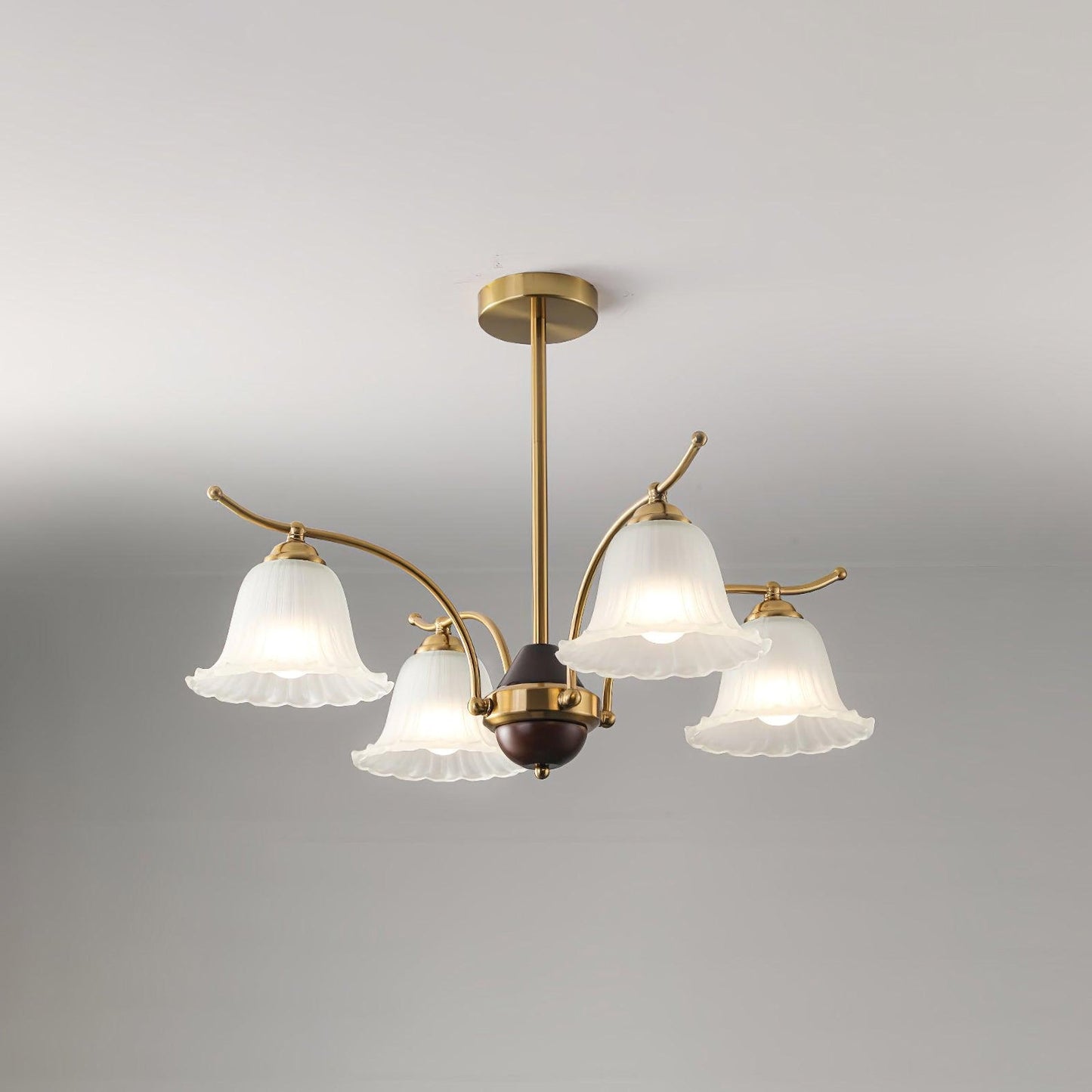 Flora Brass Elegance Chandelier