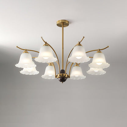 Flora Brass Elegance Chandelier