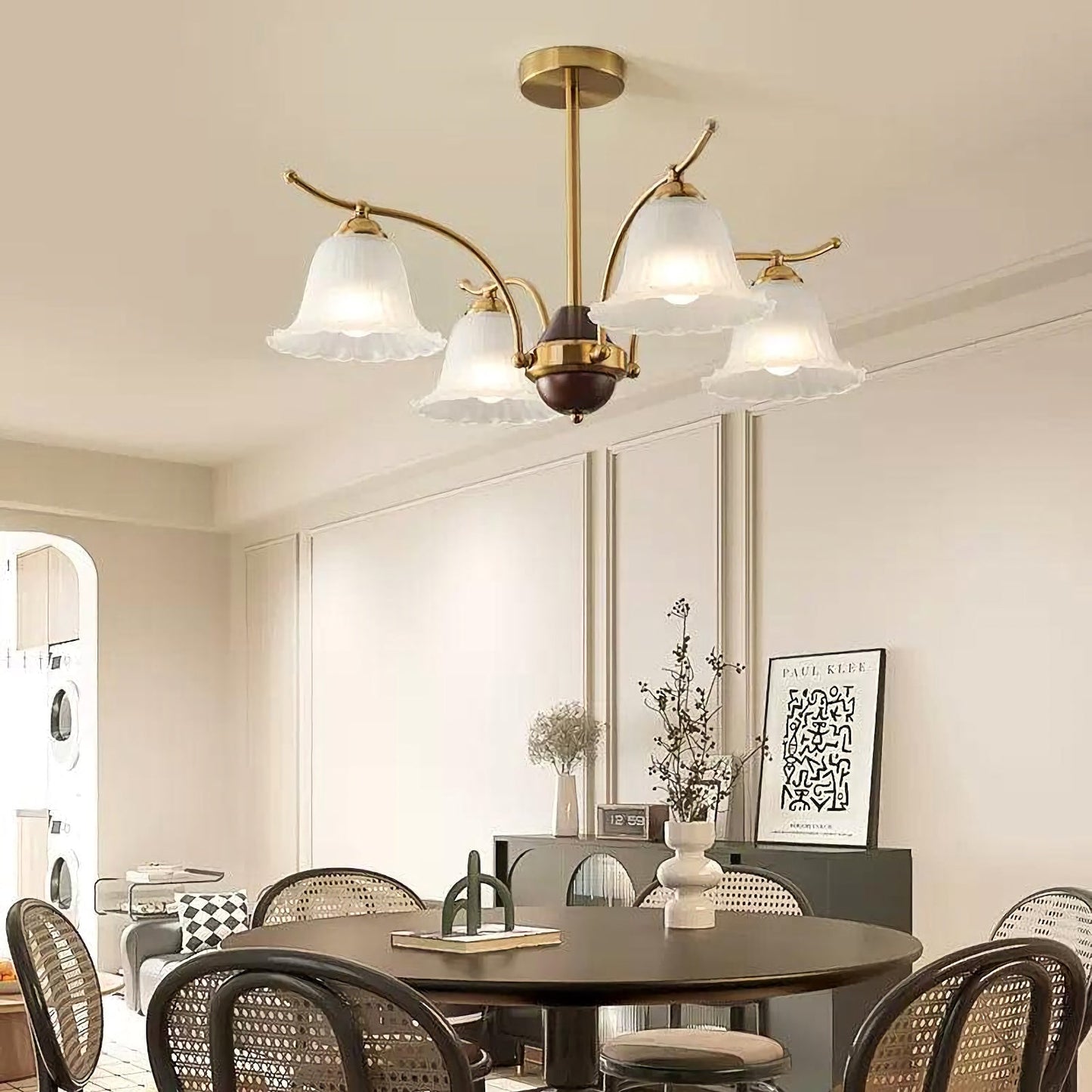 Flora Brass Elegance Chandelier
