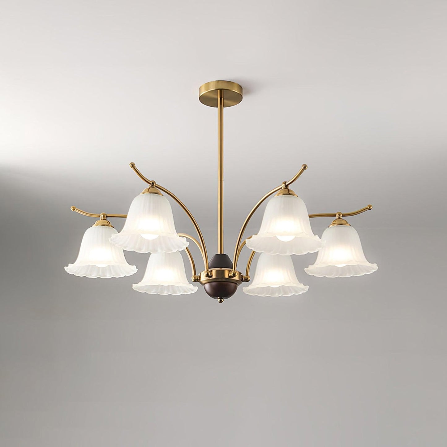 Flora Brass Elegance Chandelier
