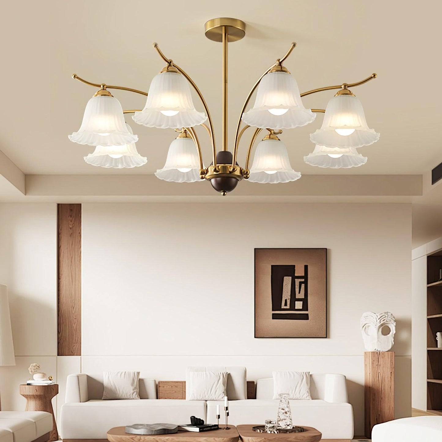 Flora Brass Elegance Chandelier