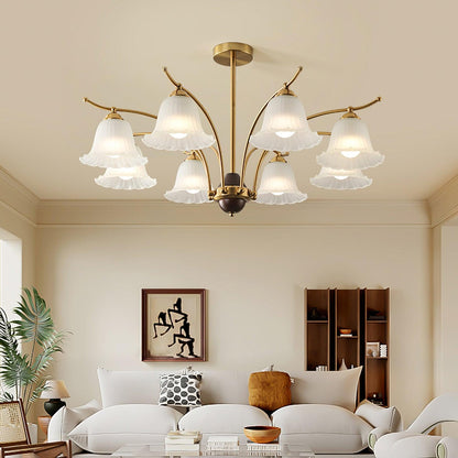 Flora Brass Elegance Chandelier
