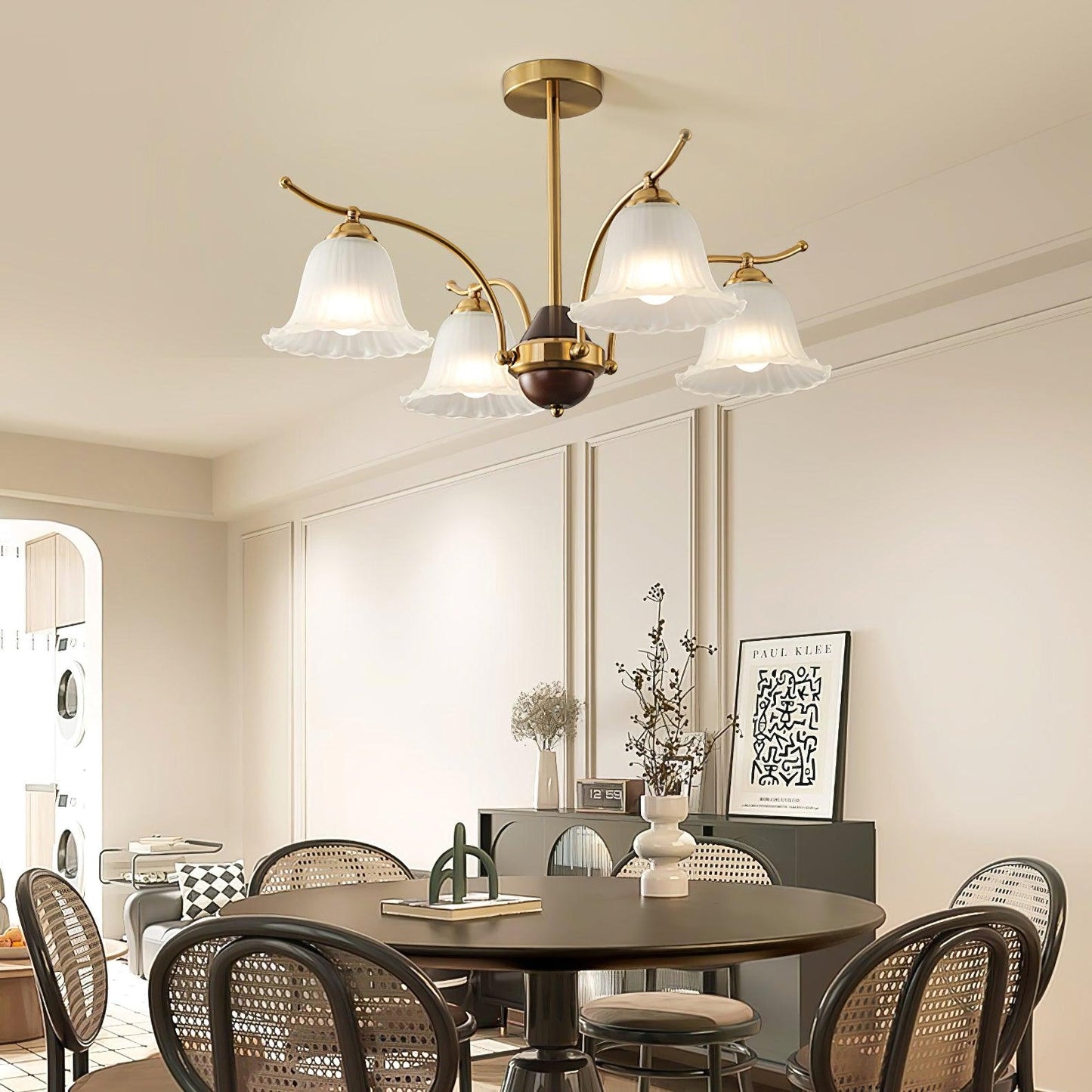 Flora Brass Elegance Chandelier