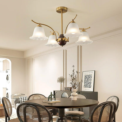 Flora Brass Elegance Chandelier