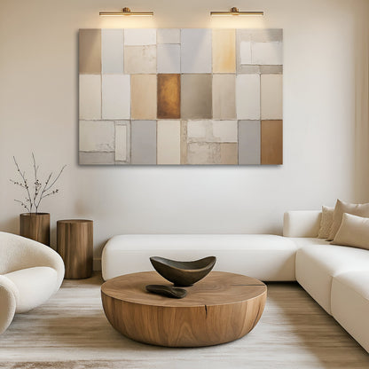 Geo‑Terra Patterned Canvas Wall Art