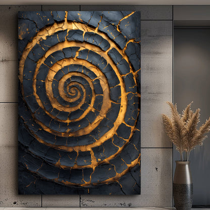 Black & Gold Helix Art