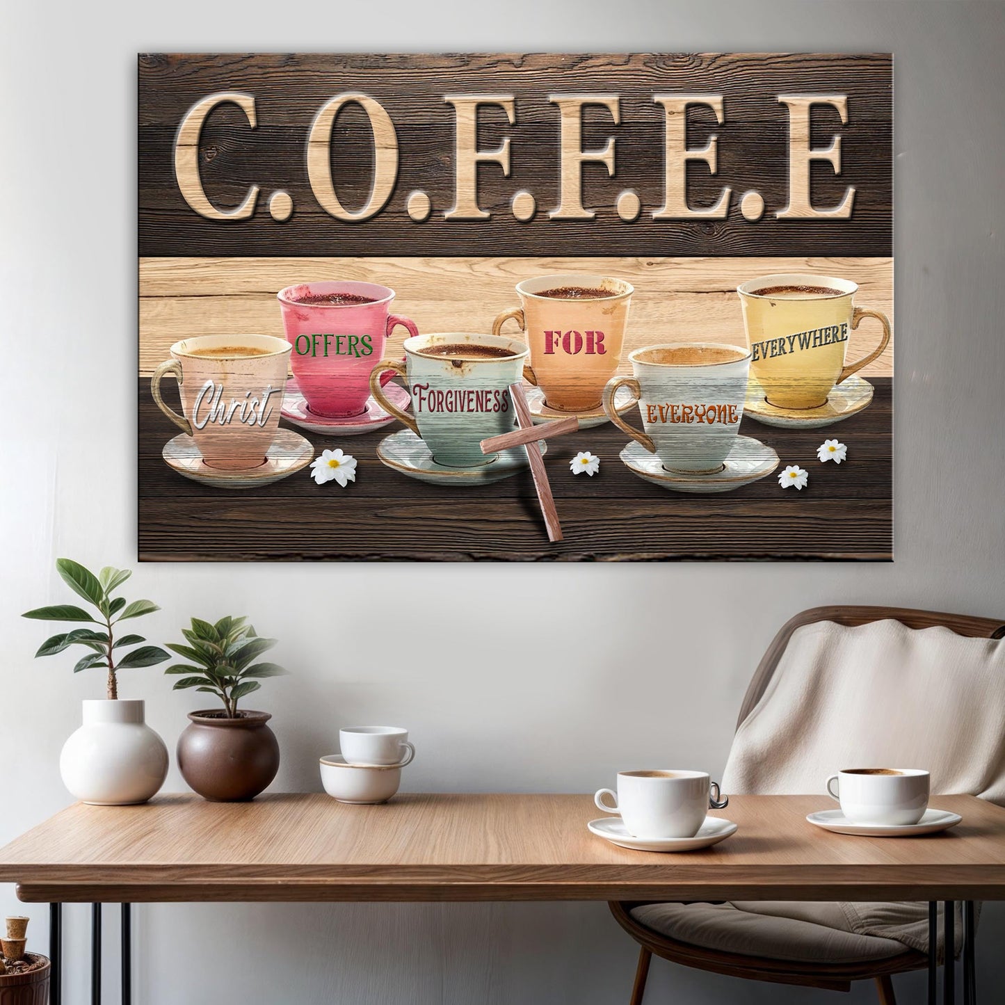 Faith‑Inspired Coffee Sign II Wall Art