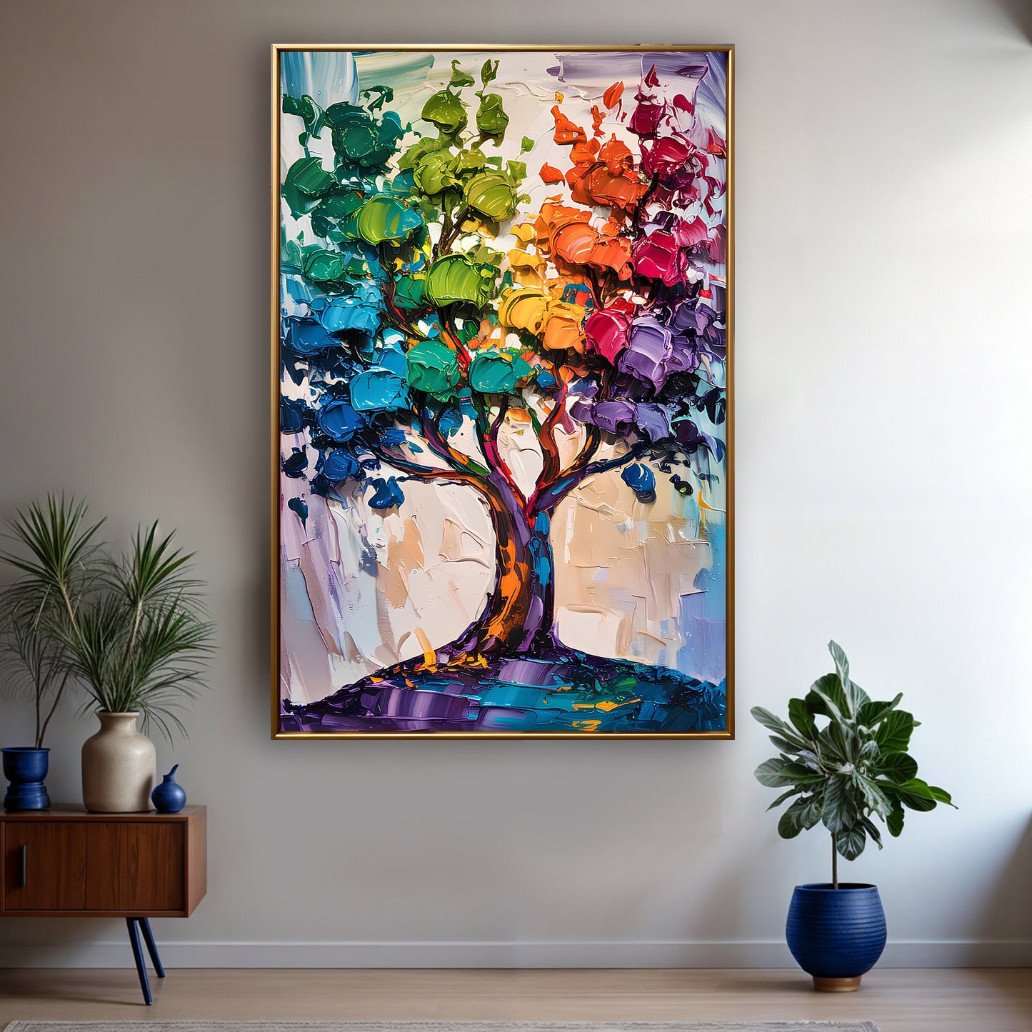 Colorwave Tree Motif Wall Art