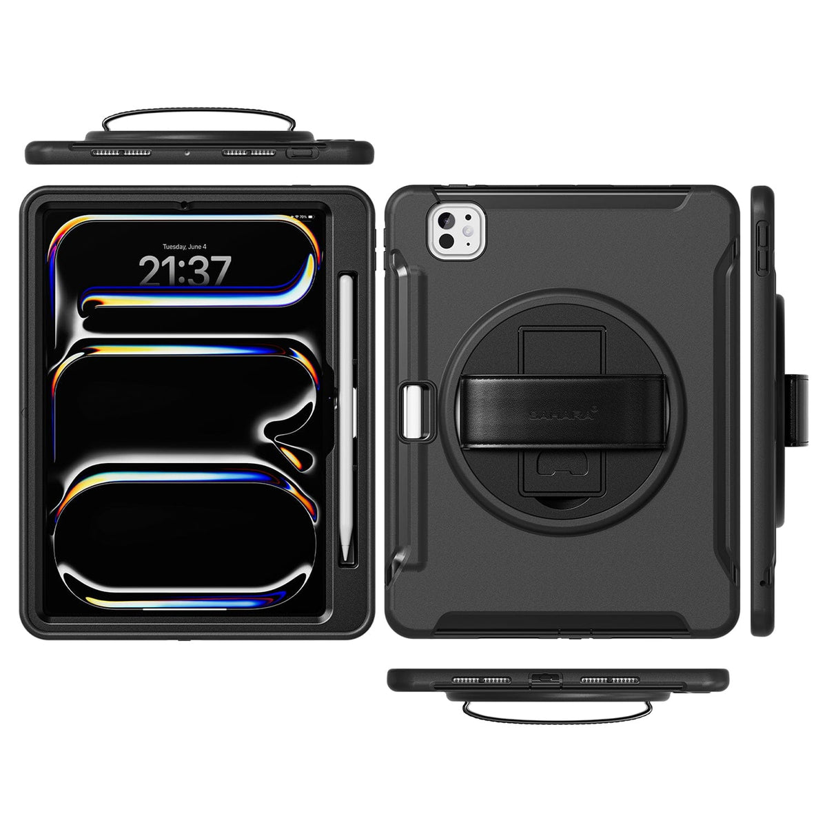 iPad Pro 11-inch (M4 2024 / M5 2025) Case - Heavy-Duty with Hand Strap | Raider Series