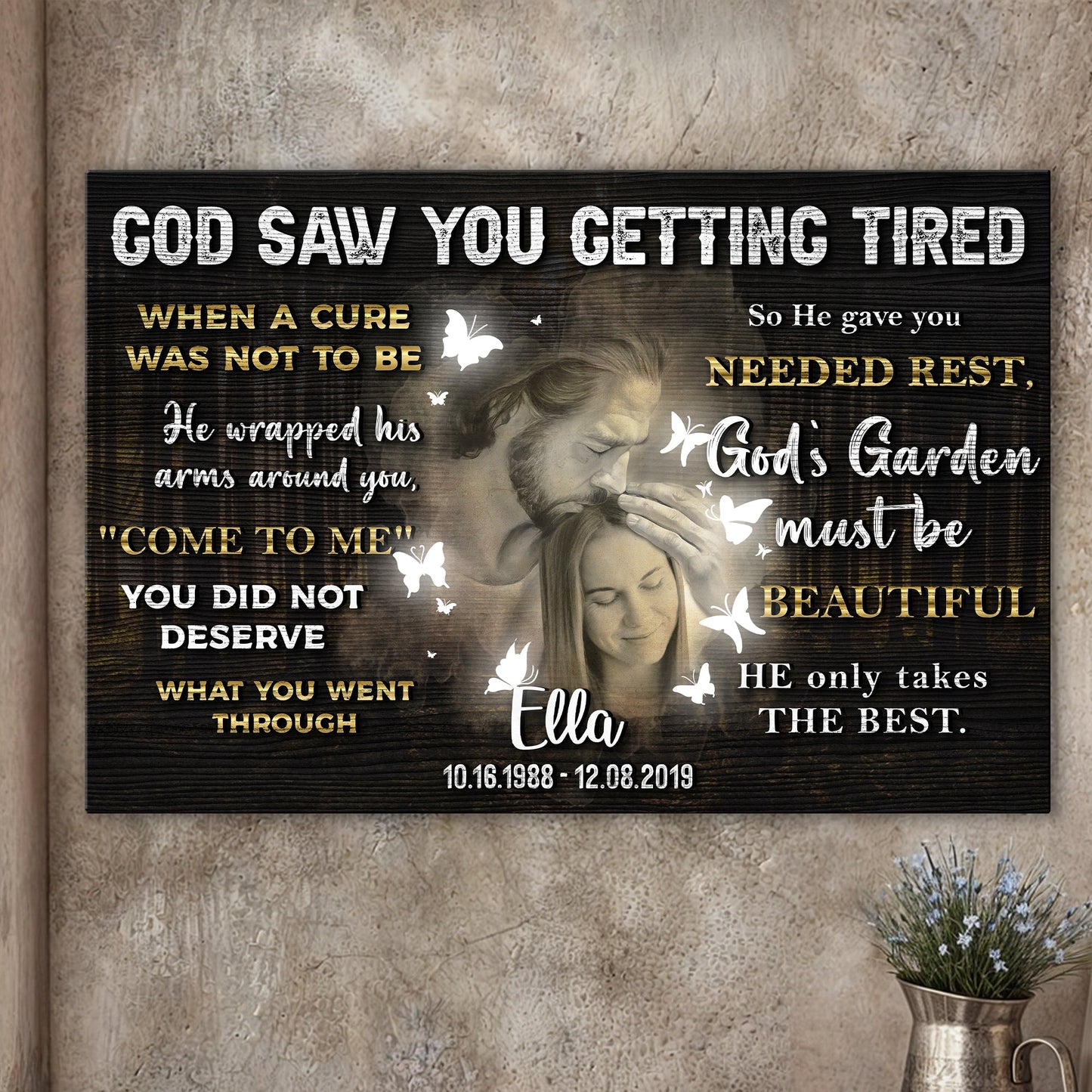 He Saw Your Weariness – Memorial Panel IV Wall Art