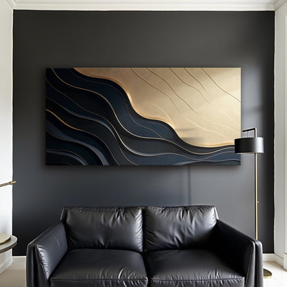 Minimalist Dual‑Tone VII Wall Art