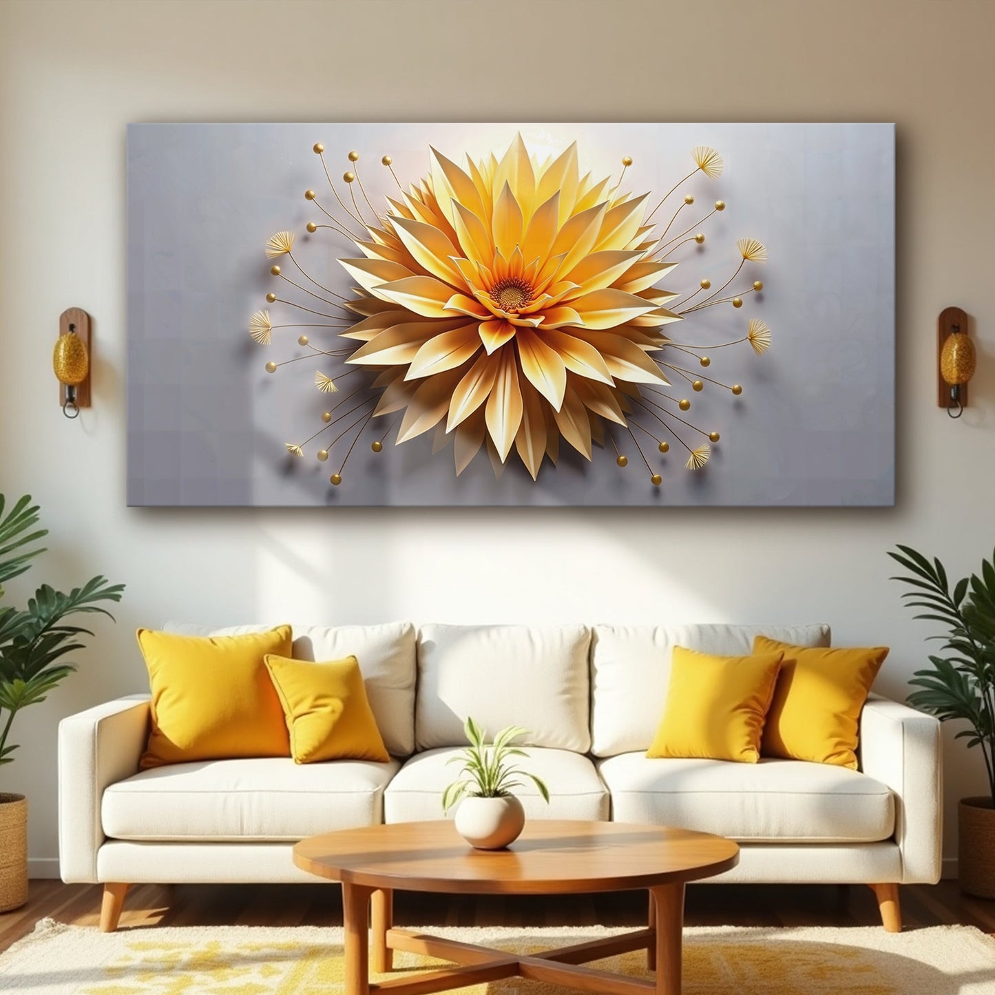 Golden Seeds of Radiance Wall Art