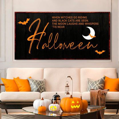 Witches at Twilight — Halloween Sign Wall Art