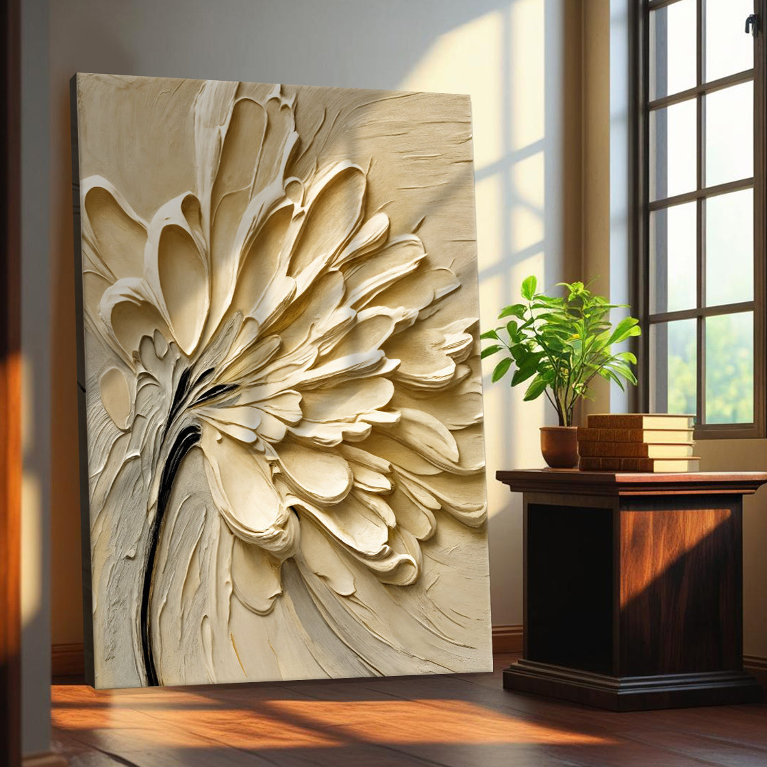 Abstract Flower Splatter Wall Art