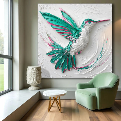 Sculpted Hummingbird Composition Wall Art