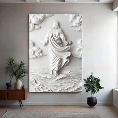 Christ Over the Waves – Modern Form Wall Art