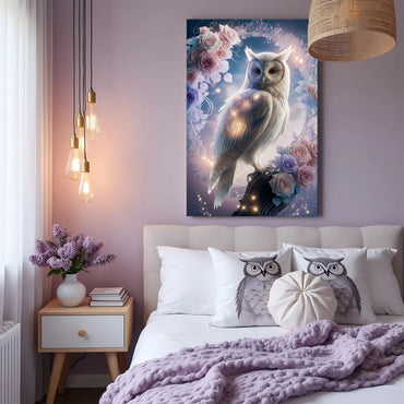 Owl in Sculptural Stillness Wall Art