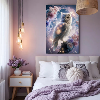 Owl in Sculptural Stillness Wall Art