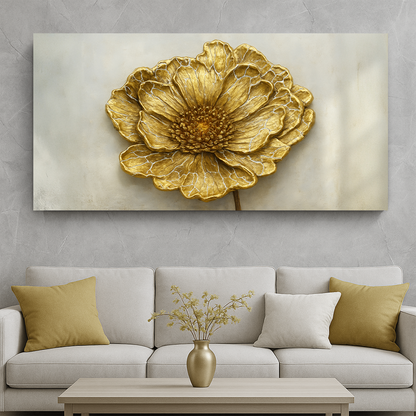 Aureate Dandelion Minimalist VI Art Wall