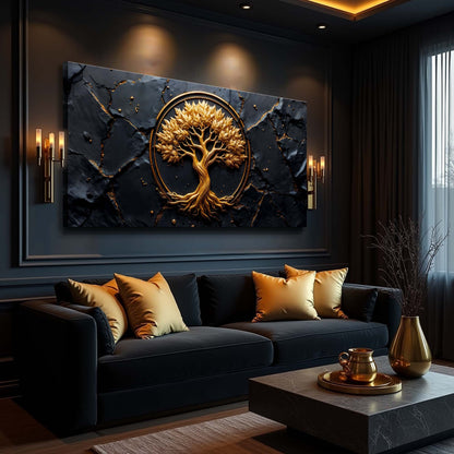Golden Woodland Wall Art