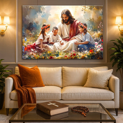 Jesus’ Blessing Over Children IX Wall Art