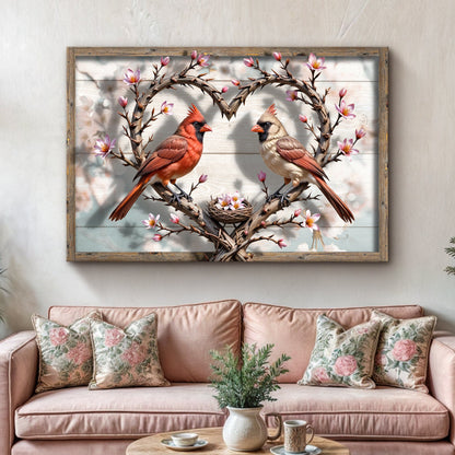 Sculptural Flight of Cardinals V Wall Art