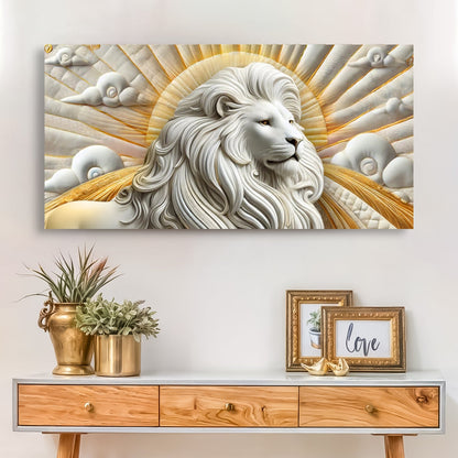 3D Regal Lion Composition III Wall Art