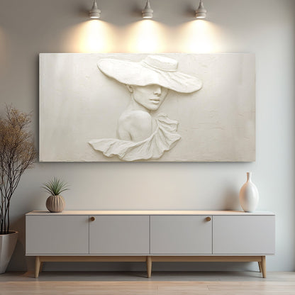 Sculptural Female Silhouette Wall Art