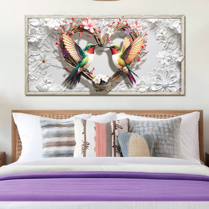 Contemporary Hummingbird Silhouettes IV Wall Art