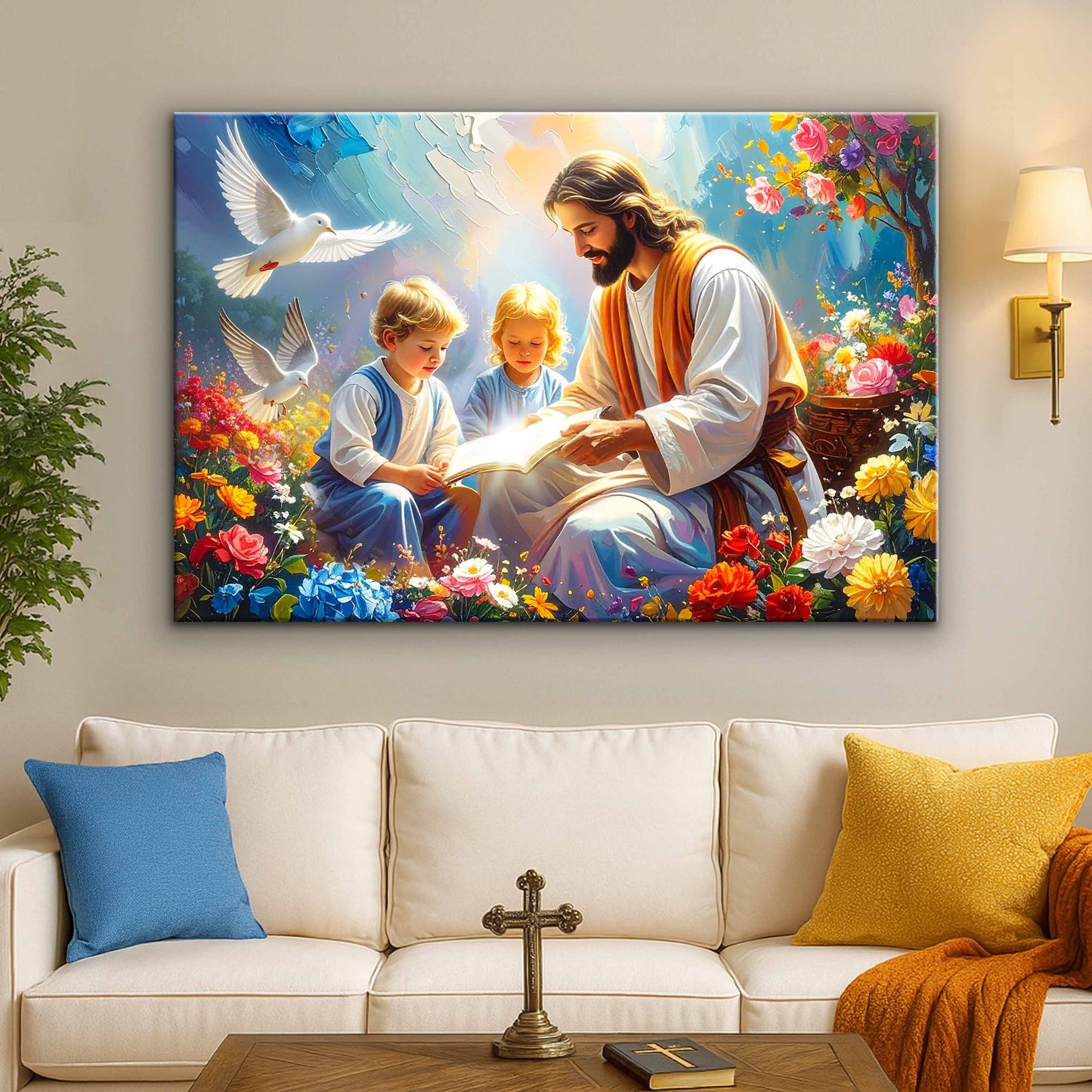 Christ With Children — Inspirational Art IV
