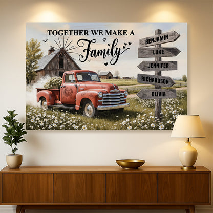Vintage Farmhouse Truck — Personalized Wall Art