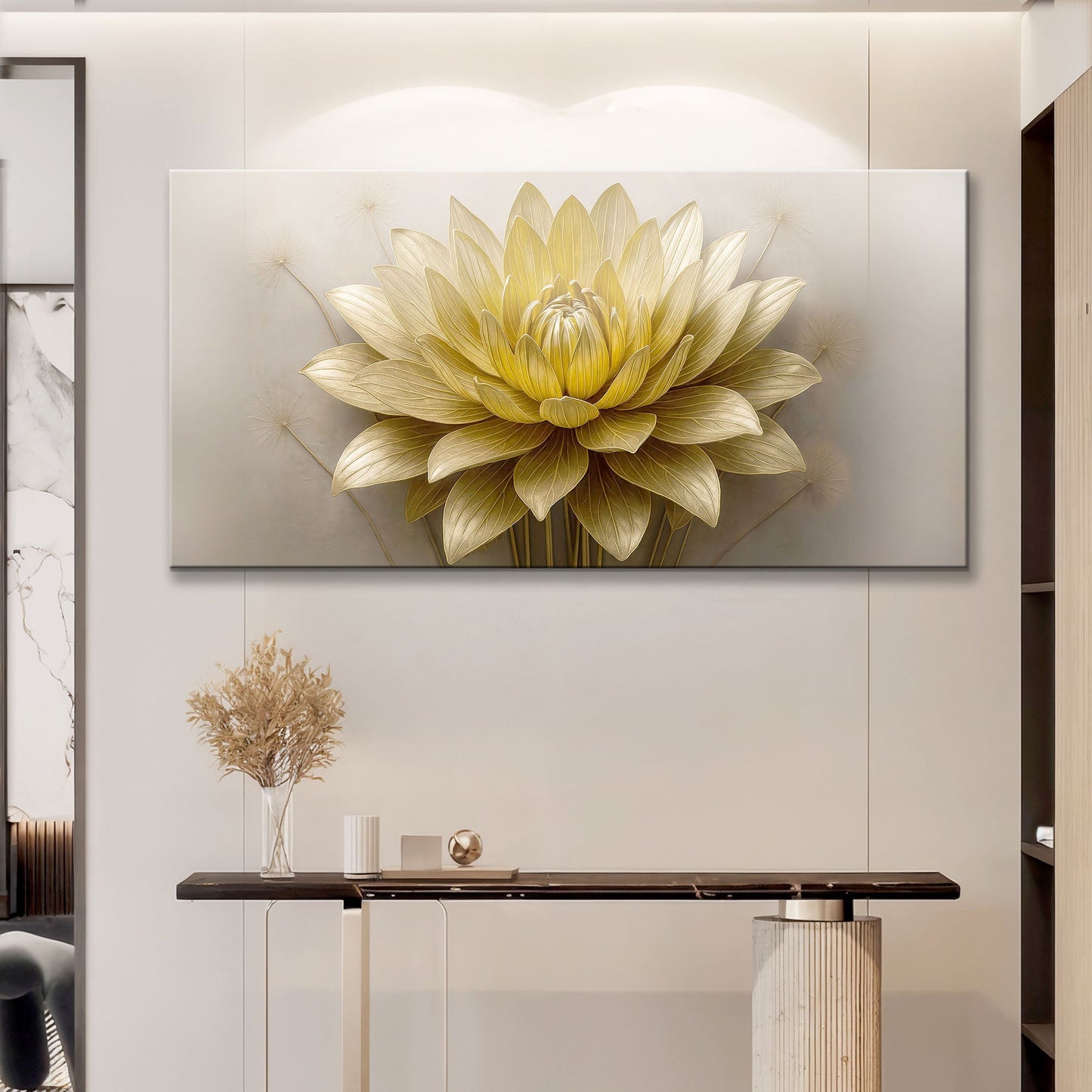Gilded Petal Composition III Wall Art