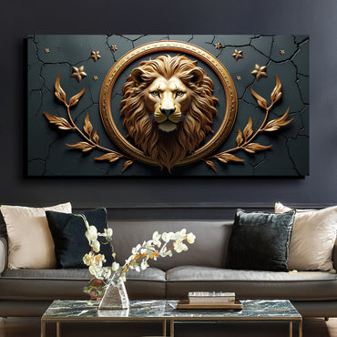 Lion of Majesty – 3D Panel Wall Art