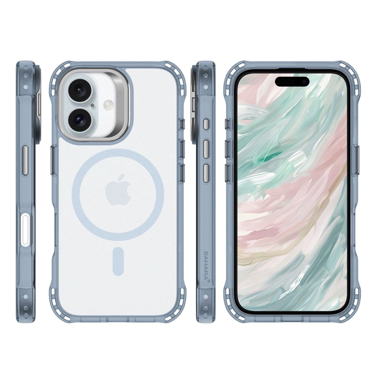 iPhone 16 Clear Kickstand Case - Anti- Slip, Rugged, MagSafe | Venture Series